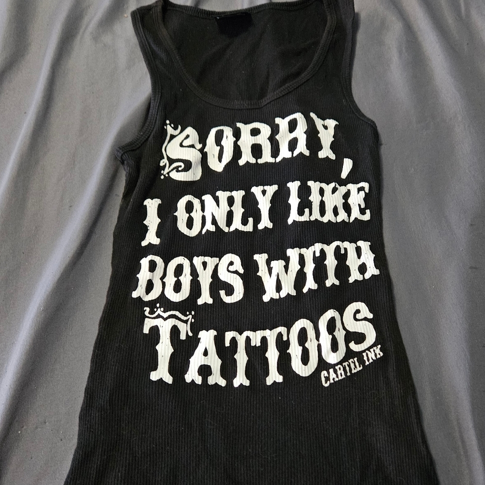 Cartel ink ribbed tank top.